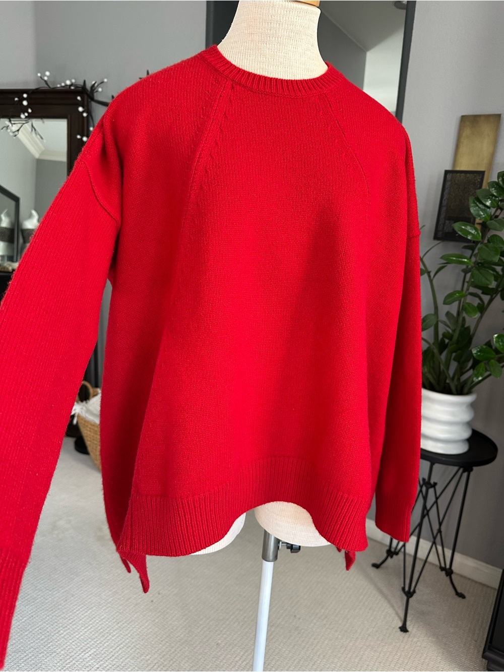 Derek Lam Red Crewneck Sweater A-Line size XL
